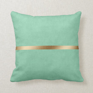 Coussin Élégant cuir vert