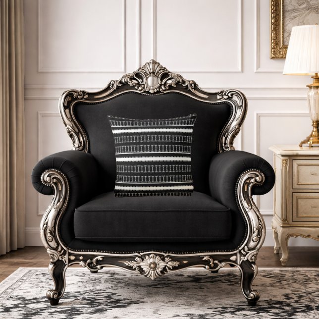 Coussin Élégant décor noir (Créateur téléchargé)