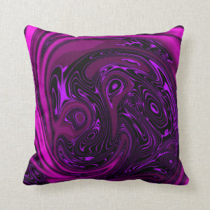 Coussin Elégant Dragon de luxe Purple Dragon Horse Abstrai