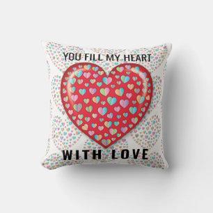 Coussin Elégant Editibale Simple Coeur Design