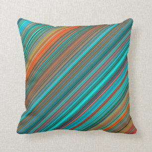 Coussin Élégant et élégant Motif Turquoise et orange