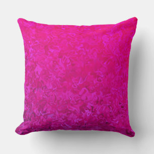 Coussin Elégant et moderne fuschia rose abstrait motif