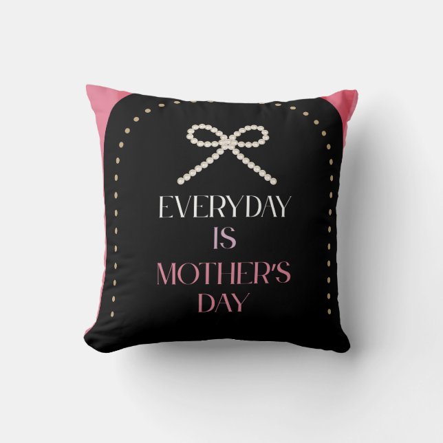 Coussin Elegant Everyday is Mothers Day PinkComfort Pillow (Recto)