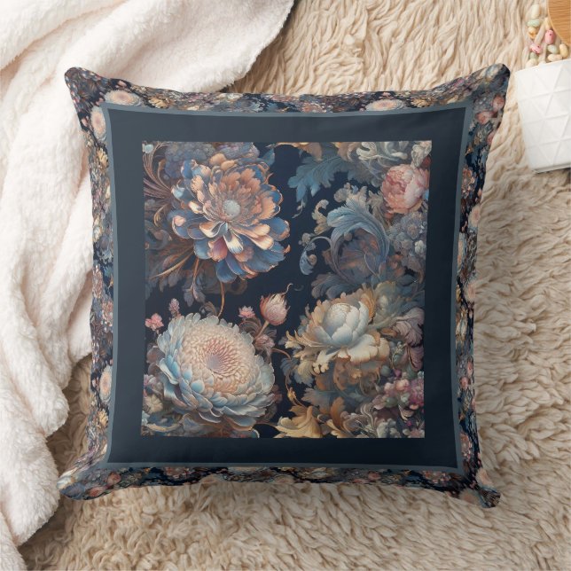 Coussin Élégant floral peint (Couverture)
