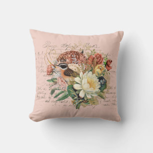 Coussin Élégant floral vintage
