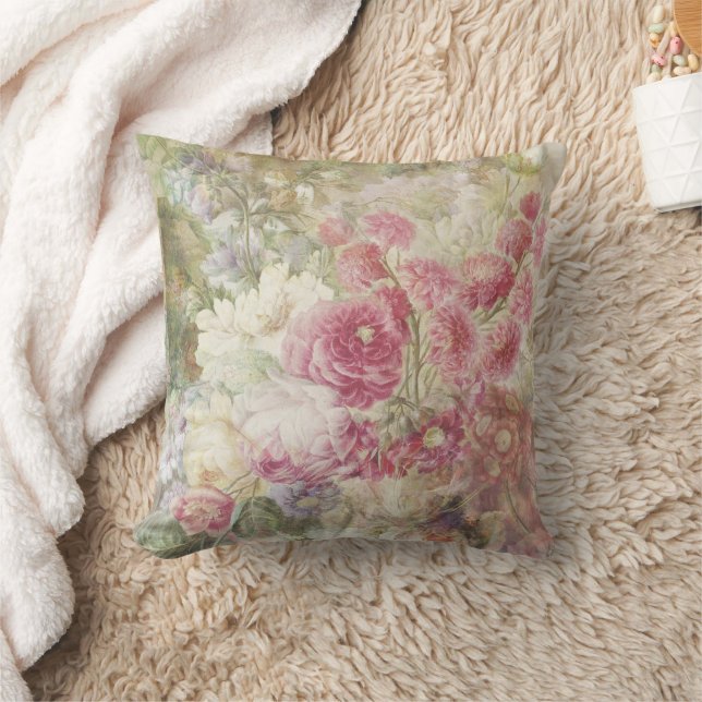 Coussin Élégant floral Vintage (Couverture)
