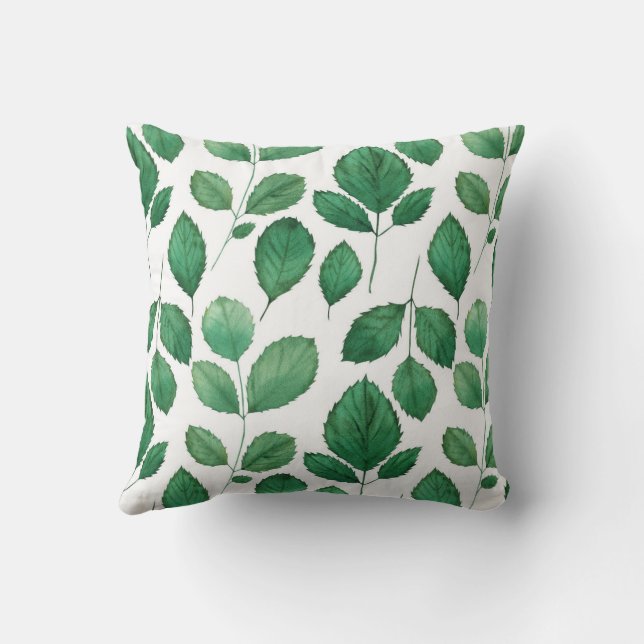 Coussin Élégant Jardin Botanique Feuillage Chic et Raffiné (Verso)