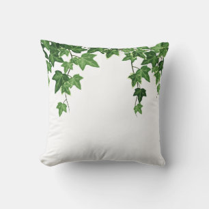 Coussin Élégant Jardin Botanique Feuillage Stylé Cottage