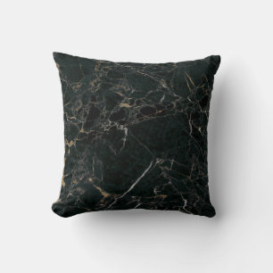 Coussin Élégant marbre noir : Arrière - plan texturé