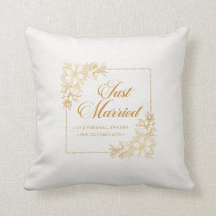 Coussin Élégant Mariage marié Lancer l'oreiller