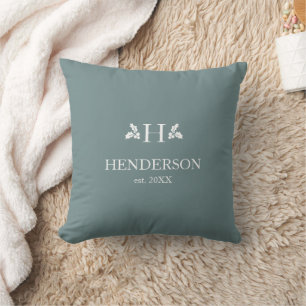 Coussin Elegant Minimalist Monogram