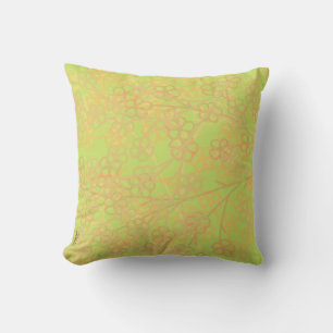 Coussin Élégant modèle Abstrait or vert