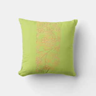 Coussin Élégant modèle Abstrait or vert