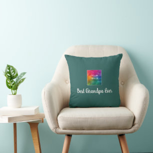 Coussin Élégant Modèle de typographie Meilleur grand-père