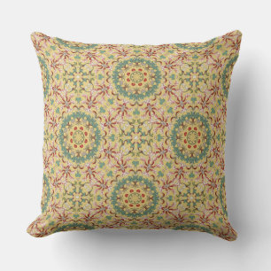 Coussin Élégant modèle floral kaléidoscope