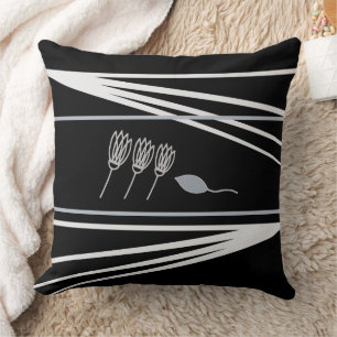 Coussin Élégant modèle géométrique floral Jeu d'oreiller