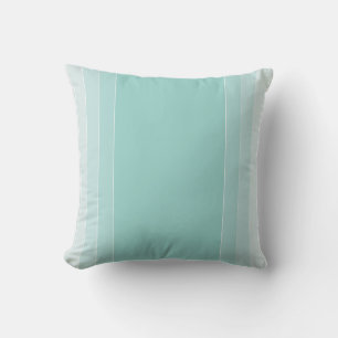 Coussin Elégant Modèle tendance bleu vert blanc rayé