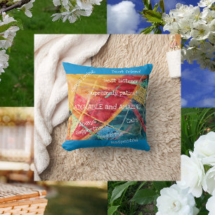 Coussin Élégant Moderne Chic Grande Mère Adorable Extraord