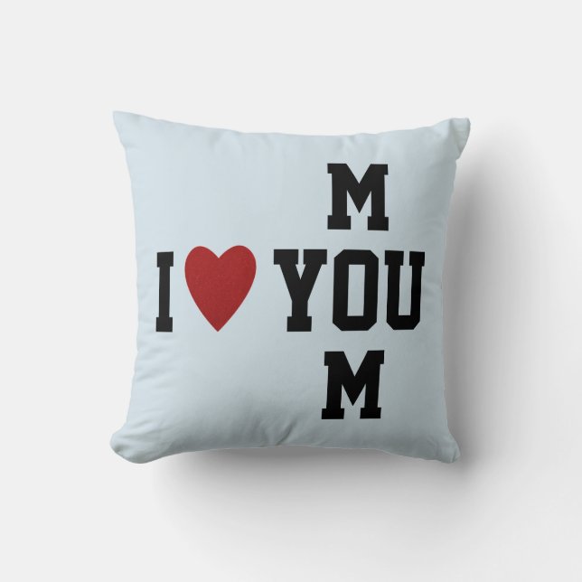 Coussin Elégant moderne Je t'aime maman (Recto)