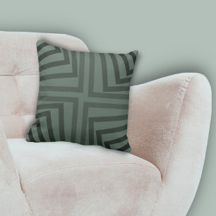 Coussin Élégant Motif de coin angulaire imbriqué