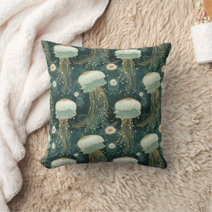 Coussin Elégant Motif de méduse - Sous la mer