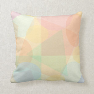 Coussin Élégant Motif de Pastel géométrique