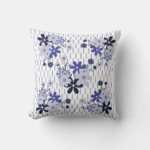 Élégant motif floral bleu violet pourpre