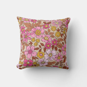 Coussin Elégant motif floral dans de petites fleurs dessin