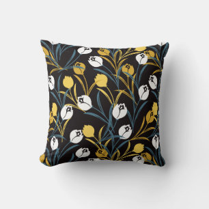 Coussin Élégant motif floral de Tulipe