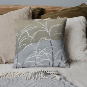 Coussin Élégant Neutre Art minimaliste Japonais Moderne