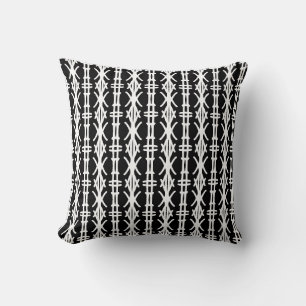 Coussin Élégant noir et blanc