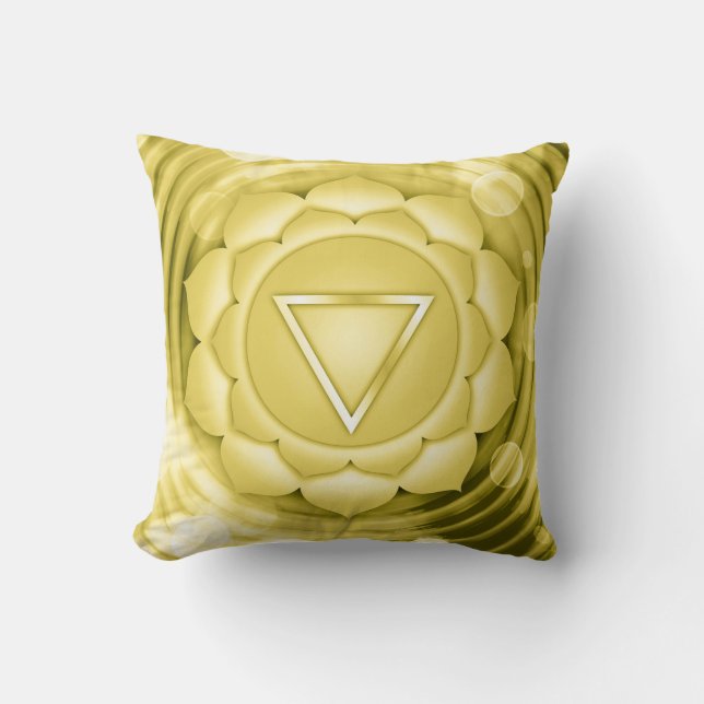 Coussin Elégant or Chakra Zen Yoga méditation spirituelle (Recto)