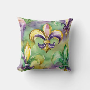 Coussin Elégant Pastel Mardi Gras