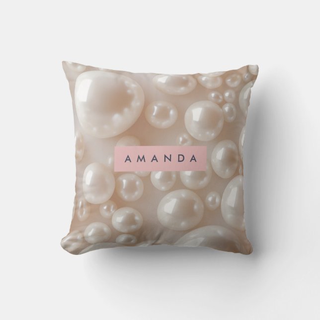 Coussin Elégant Perle Soft Blanc Luxe (Recto)