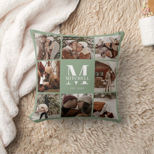 Coussin Élégant Photo moderne Collage Sage Houseéchant (Couverture)
