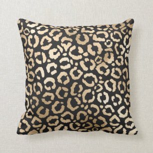 Coussin Élégant Poster de animal de Cheetah Léopard Noir O