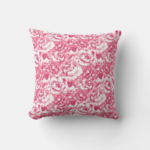 Coussin Élégant rose Floral Motif Girly Chic