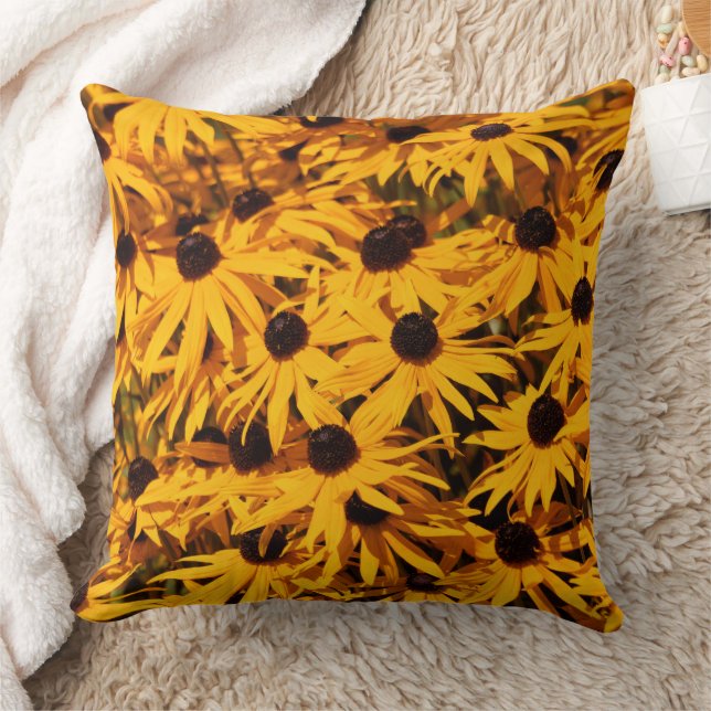 Coussin Élégant Rudbeckia Floral Susans à l'oeil noir (Couverture)