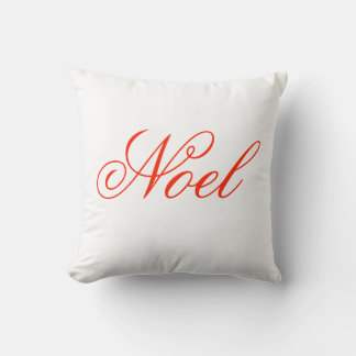 Coussin Elegant Script Noel Pillow