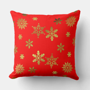 Coussin Élégant Snowflakes Motif Noël magnifique