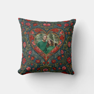 Coussin Élégant victorien Valentines coeur modèle photo
