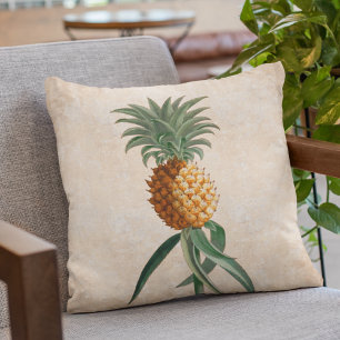 Coussin Élégant Vintage ananas Tropical