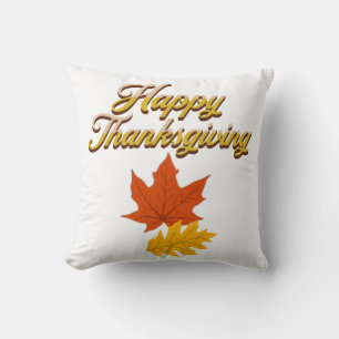 Coussin élégant vintage d'automne thanksgiving