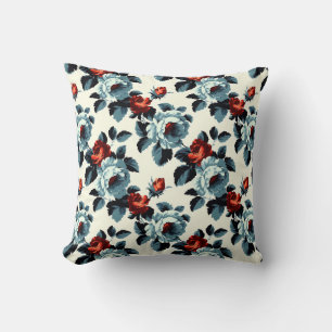 Coussin Élégant Vintage Élégant Romantique Floral Chic