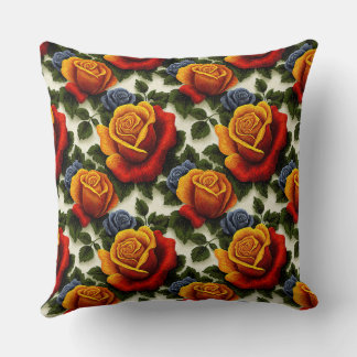 Coussin Élégant Vintage Élégant Romantique Floral Chic