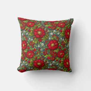 Coussin Élégant Vintage Élégant Romantique Floral Chic