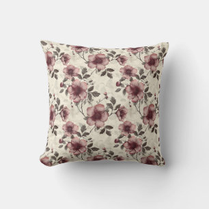 Coussin Élégant Vintage stylé romantique floral chic