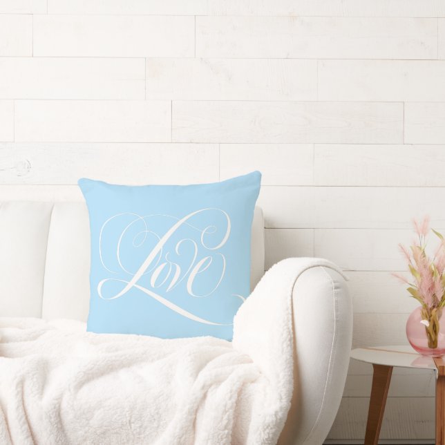 Coussin Élégante calligraphie d'amour quelque chose de ble (Canapé)