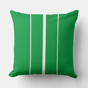 Coussin Élégante couleur Kelly Vert Blanc Racing Grilles