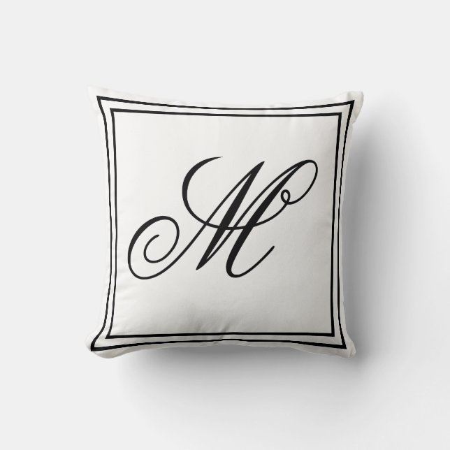Coussin Élégante couverture blanche personnalisée avec mon (Recto)